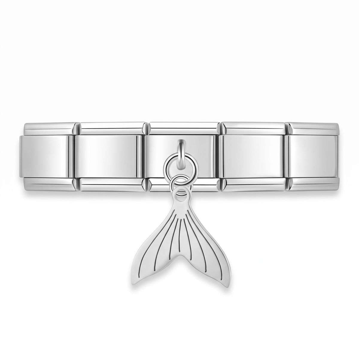 Charm Colgante Sirena en pulsera italiana de eslabones