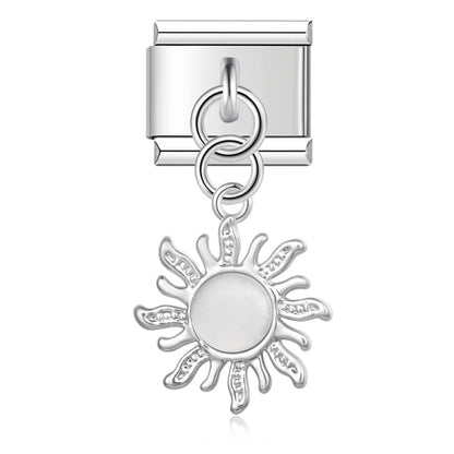 Charm Colgante sol (Plateado) - Italian Charms