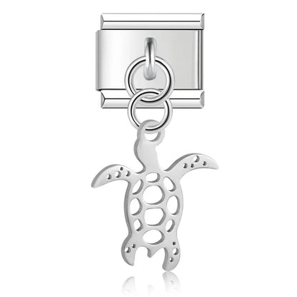 Charm Colgante Tortuga (Plateado) - Italian Charms