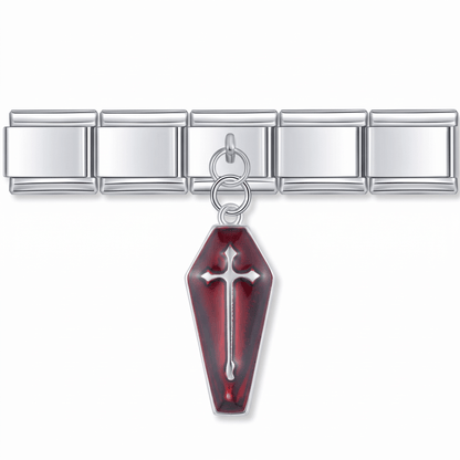 Charm Colgante tumba en pulsera italiana de eslabones