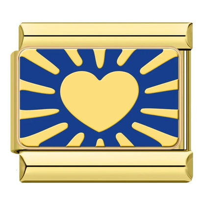Charm Corazon (Rayos) - Italian Charms