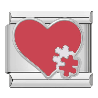 Charm Corazón (Rompecabezas) - Italian Charms