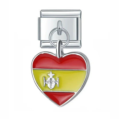 Charm Corazón España - Italian Charms