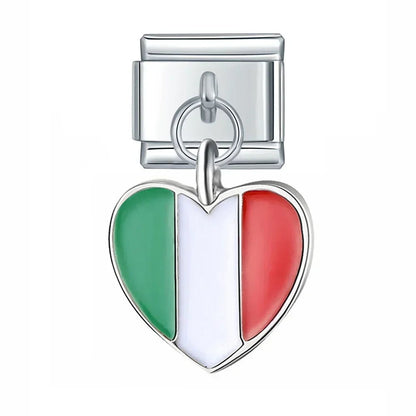 Charm Corazón Italia - Italian Charms