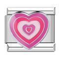 Charm Corazón Rosa (Espiral)