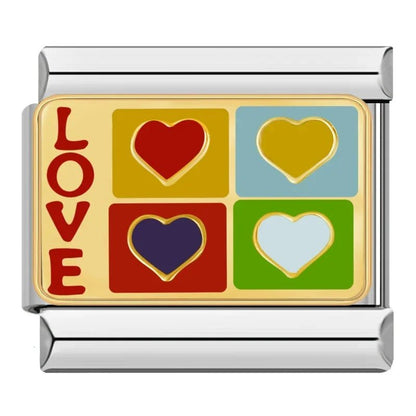 Charm Corazones (Love) - Italian Charms
