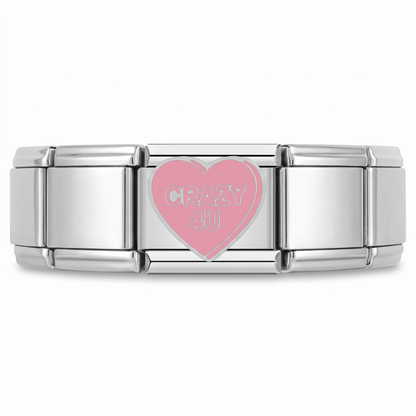 Charm Crazy 4u en pulsera italiana de eslabones