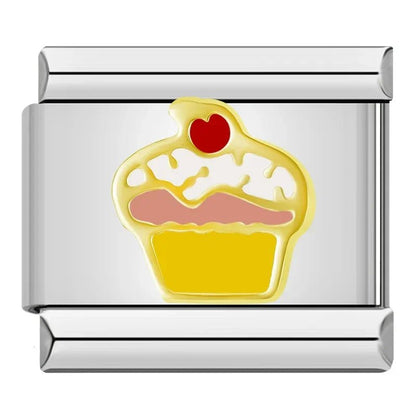Charm Cup Cake (Amarillo) - Italian Charms