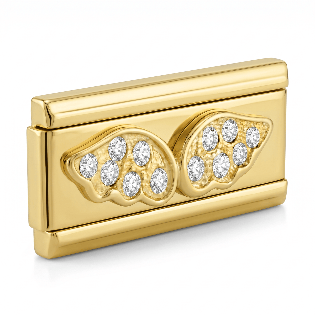 Charm Doble Alas (con Brillos) - Italian Charms