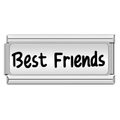 Charm Doble Best Friends (Plateado)