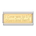 Charm Doble I Love You to the Moon and Back