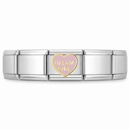 Charm Dream girl en pulsera italiana de eslabones