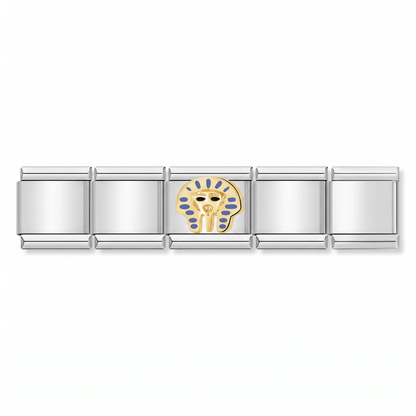 Charm Egipto en pulsera italiana de eslabones