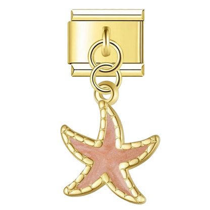 Charm Estrella de Mar Rosa - Italian Charms
