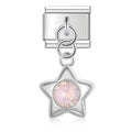 Charm Rosa Stern (Anhänger mit Stein)