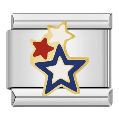 Charm Estrellas (Tricolor) - Italian Charms