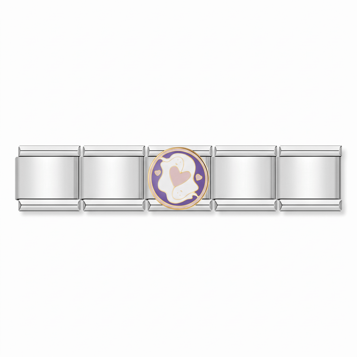 Charm Fantasmas en pulsera italiana de eslabones