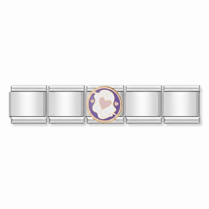 Charm Fantasmas en pulsera italiana de eslabones