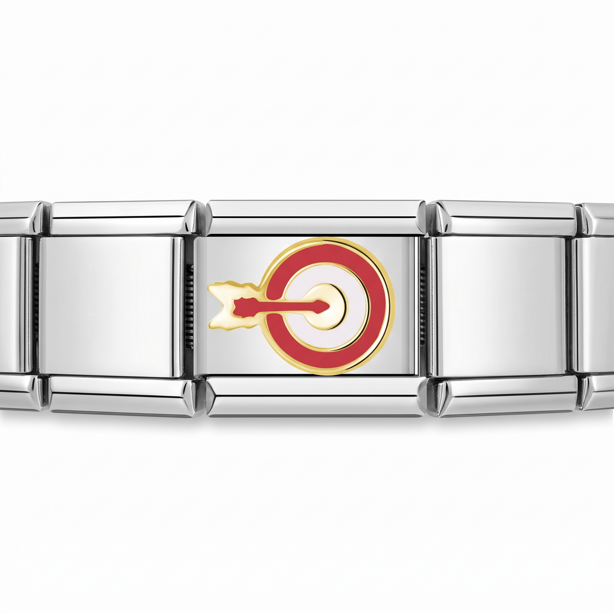 Charm Flecha en pulsera italiana de eslabones