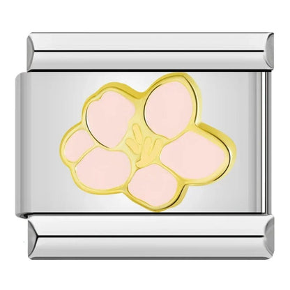 Charm Flor (Rosa) - Italian Charms