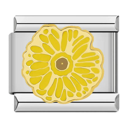 Charm Flor amarilla (Grande) - Italian Charms