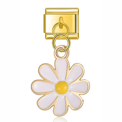 Charm Flor Blanca (Colgante Margarita) - Italian Charms