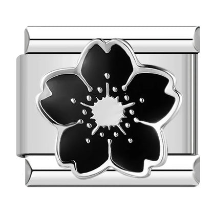 Charm Flor Negra (Cerezo) - Italian Charms