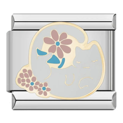 Charm Gatito (Gris) - Italian Charms