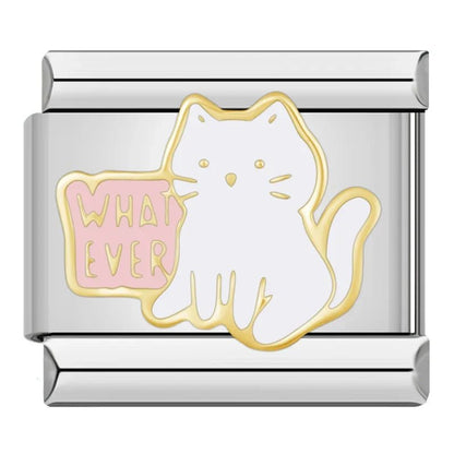Charm Gatito (Crema) - Italian Charms