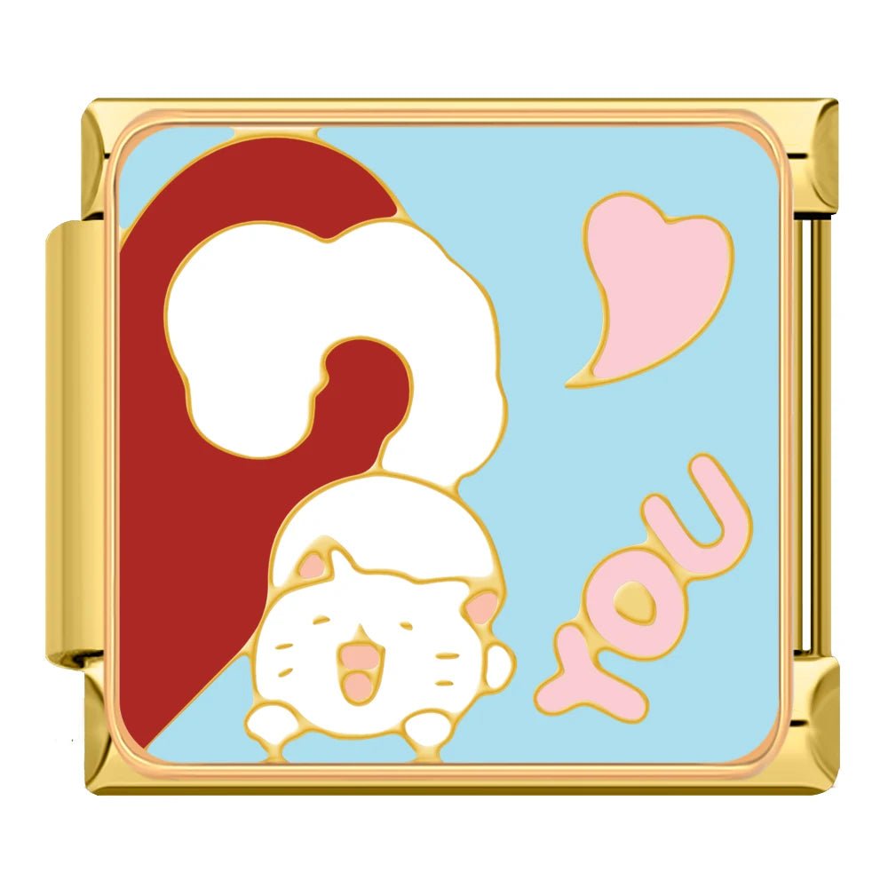 Charm Gatito Love You - Italian Charms