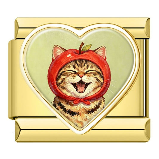 Charm Gatito Manzana - Italian Charms