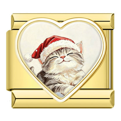 Charm Gatito Navideño - Italian Charms
