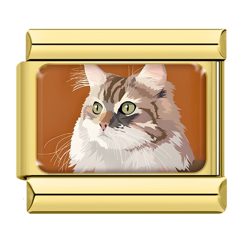 Charm Gatito Peludo - Italian Charms