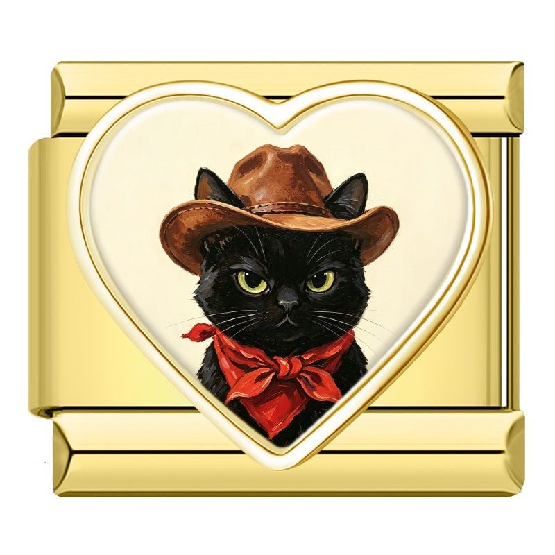 Charm Gatito Sombrero - Italian Charms