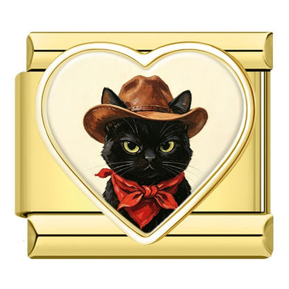 Charm Gatito Sombrero - Italian Charms