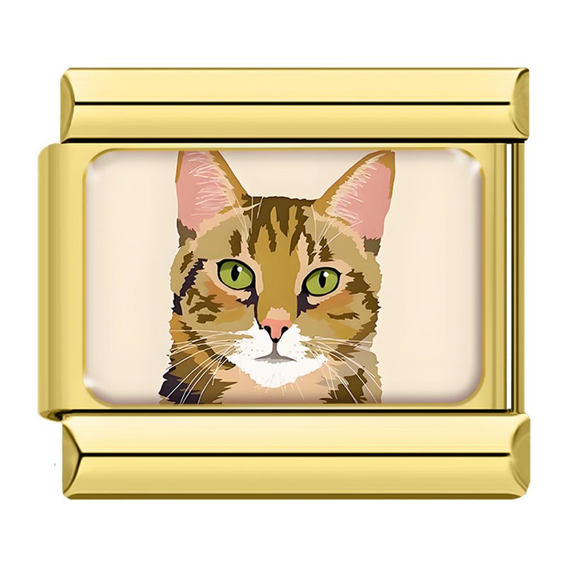 Charm Gatito Tigre - Italian Charms