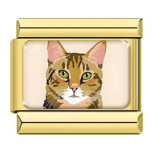 Charm Gatito Tigre - Italian Charms