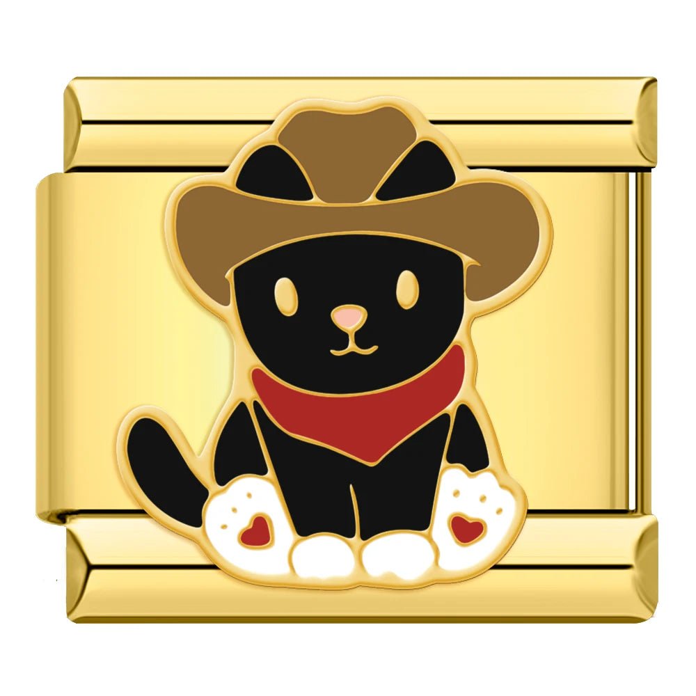 Charm Gatito Vaquero - Italian Charms