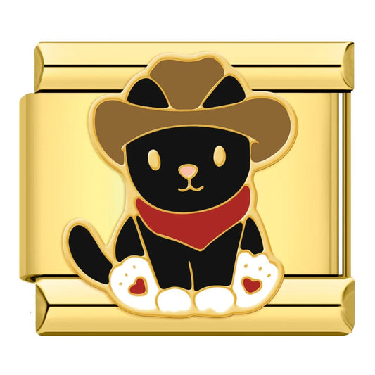 Charm Gatito Vaquero - Italian Charms