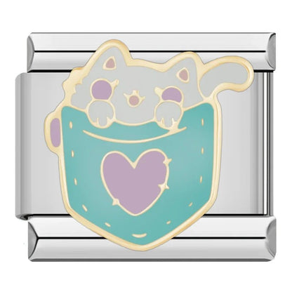 Charm Gato (en Taza) - Italian Charms