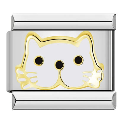 Charm Gato (Blanco) - Italian Charms