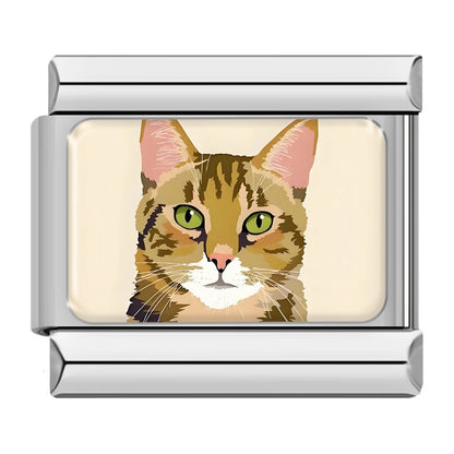 Charm Gato (Atigrado) - Italian Charms