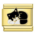 Charm Gatto Nero (Oro)