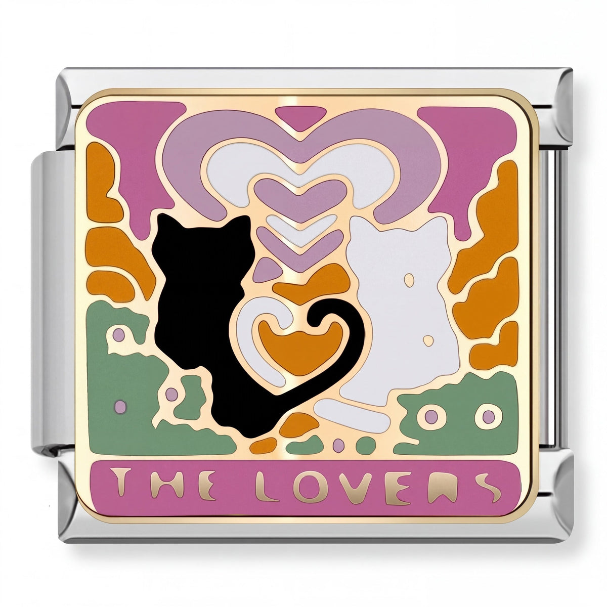 Charm Gatos (Plateado) - Italian Charms