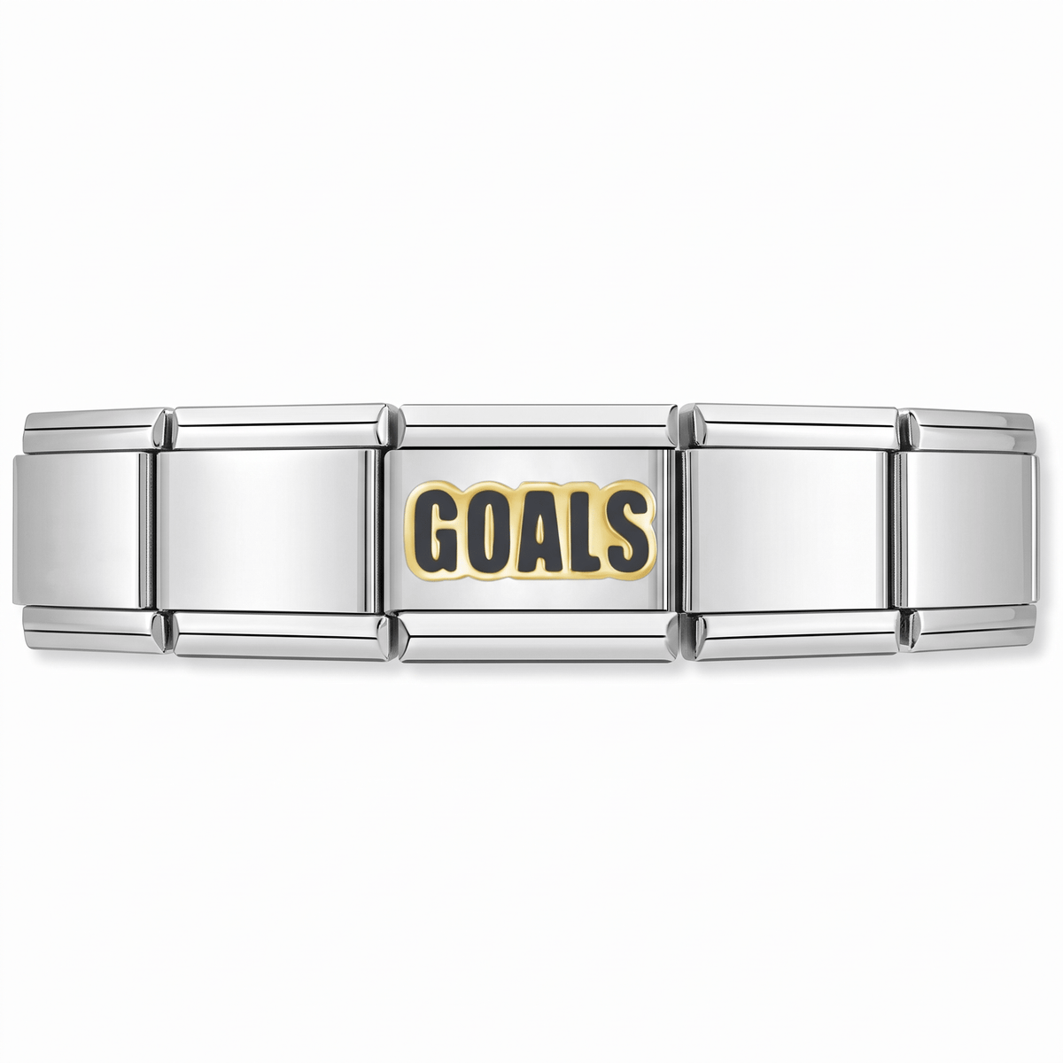 Charm Goals en pulsera italiana de eslabones