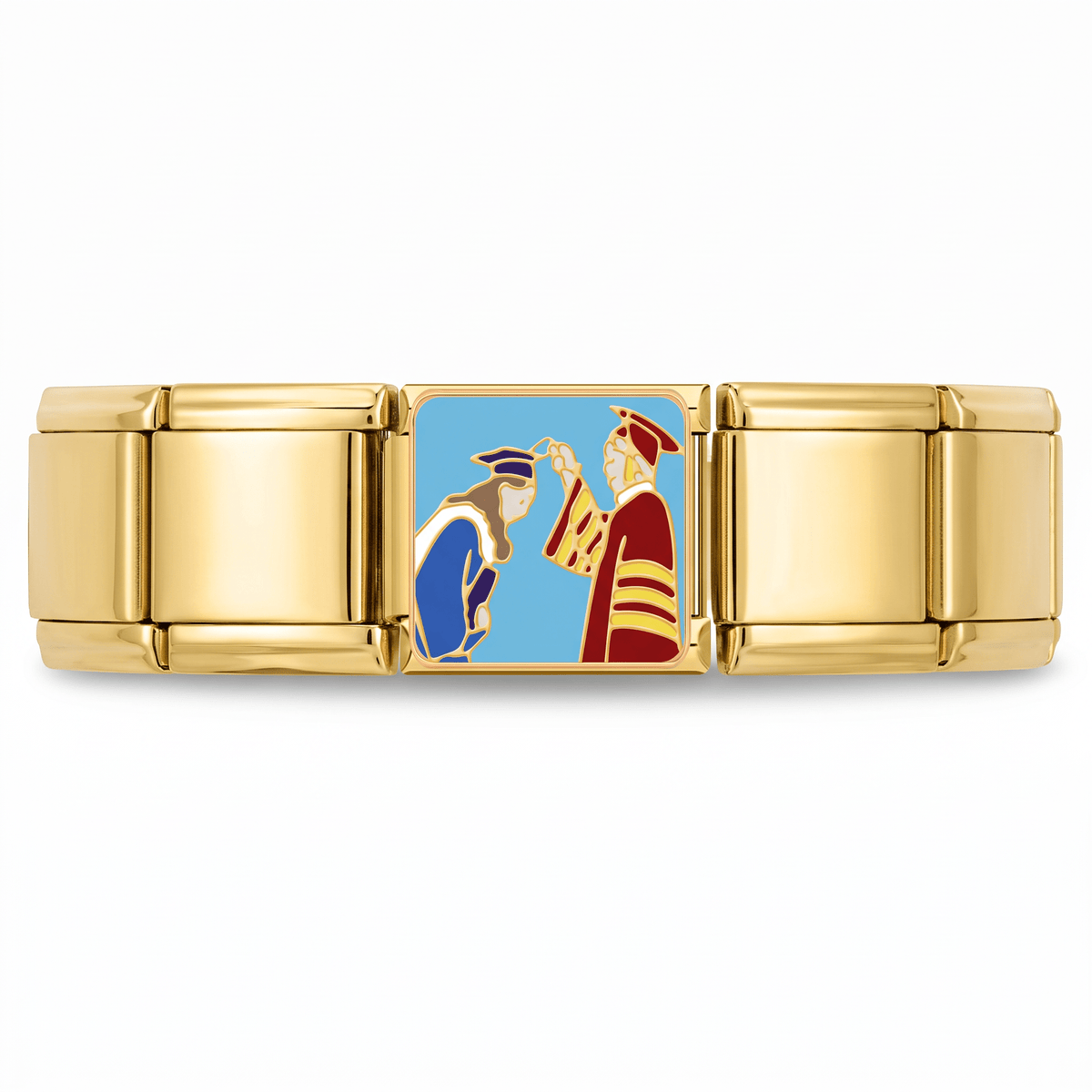 Charm Graduación en pulsera italiana de eslabones