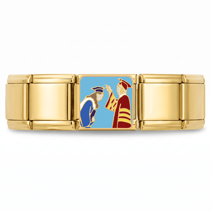 Charm Graduación en pulsera italiana de eslabones