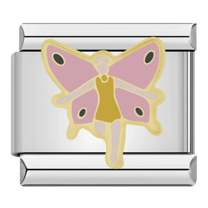 Charm Hada (Alas Rosas) - Italian Charms
