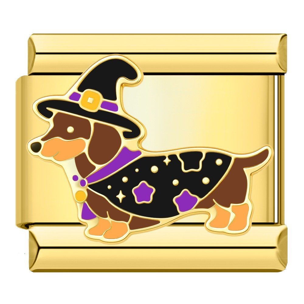 Charm Halloween Perrito Disfrazado - Italian Charms