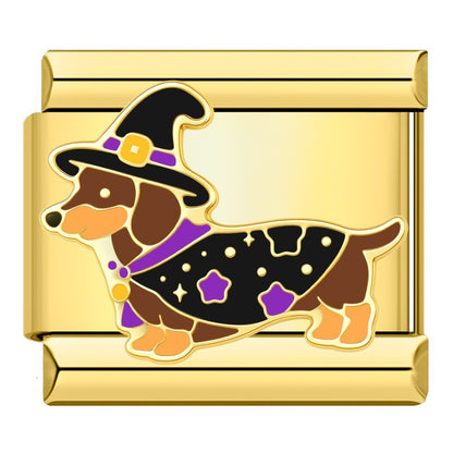 Charm Halloween Perrito Disfrazado - Italian Charms